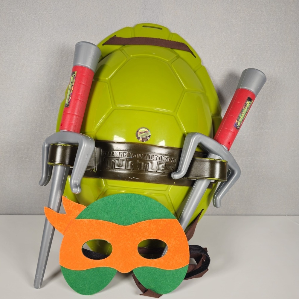 Teenage Mutant Ninja Turtles TMNT Toy Lot Shell Backpack Mask Walkie Talkies Fig - Picture 3 of 12